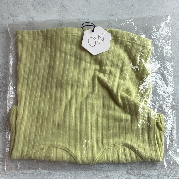 OW Collection Callie Stitch Lime Tank Top XS 4 - Picture 3 of 7